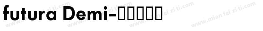 futura Demi字体转换